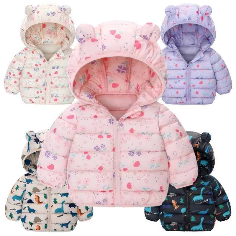 Kids hooded lightweight jacket