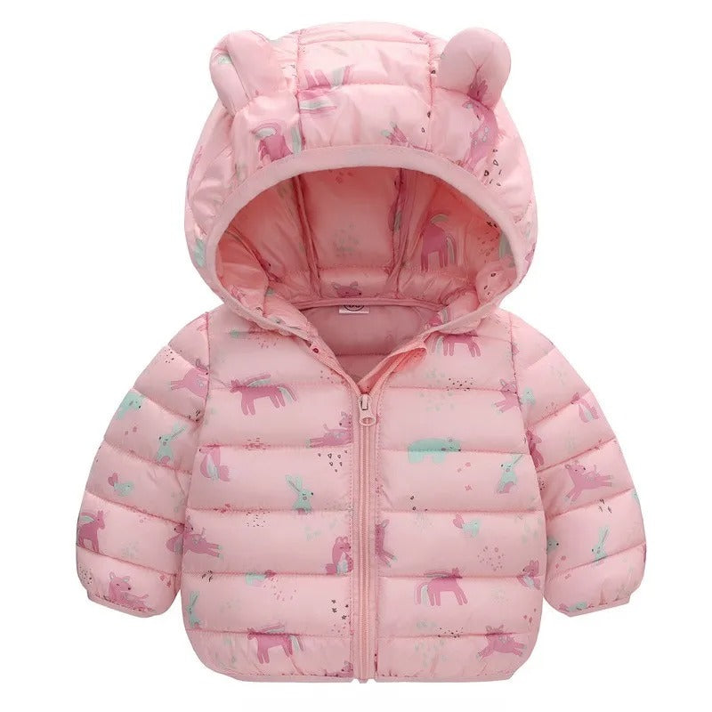 Kids hooded lightweight jacket