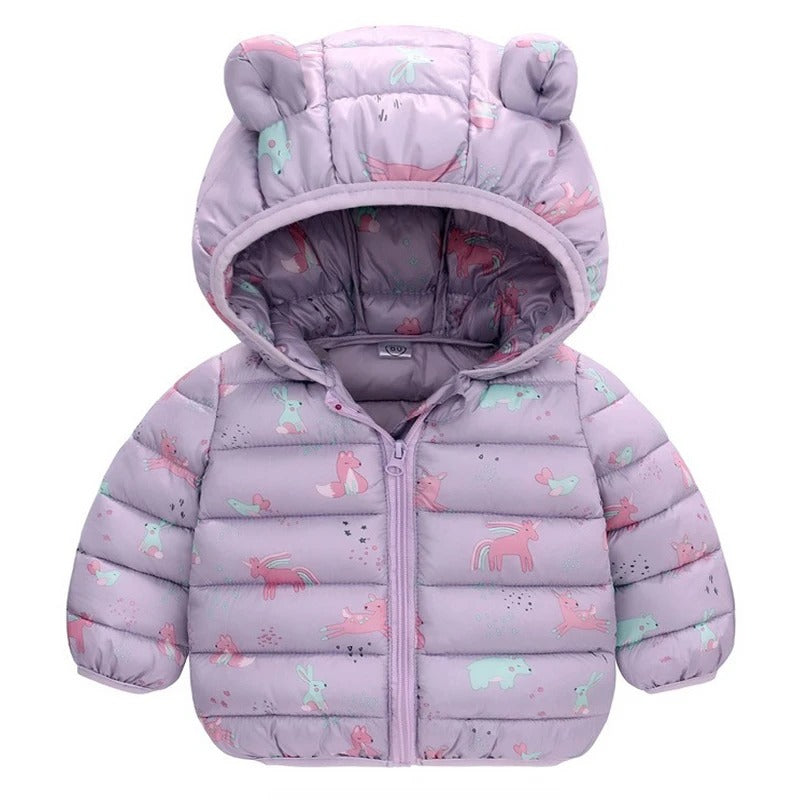 Kids hooded lightweight jacket