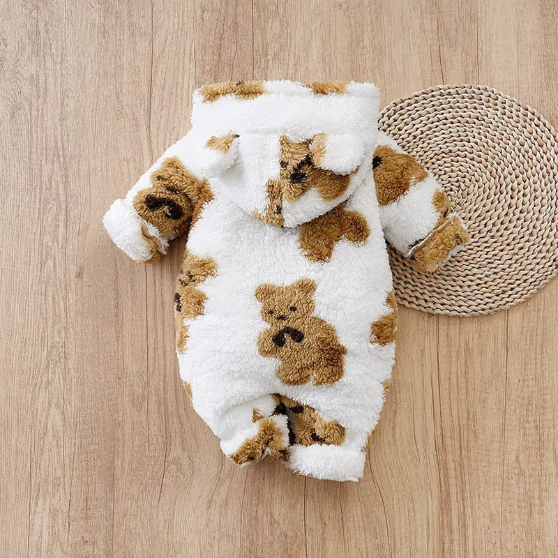 Teddy bear print jumpsuit