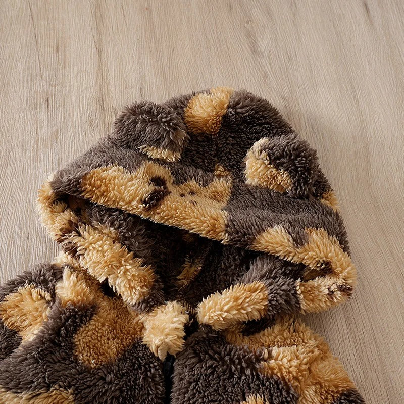 Teddy bear print jumpsuit