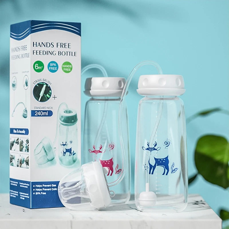 Hands free baby feeding bottle 240ml